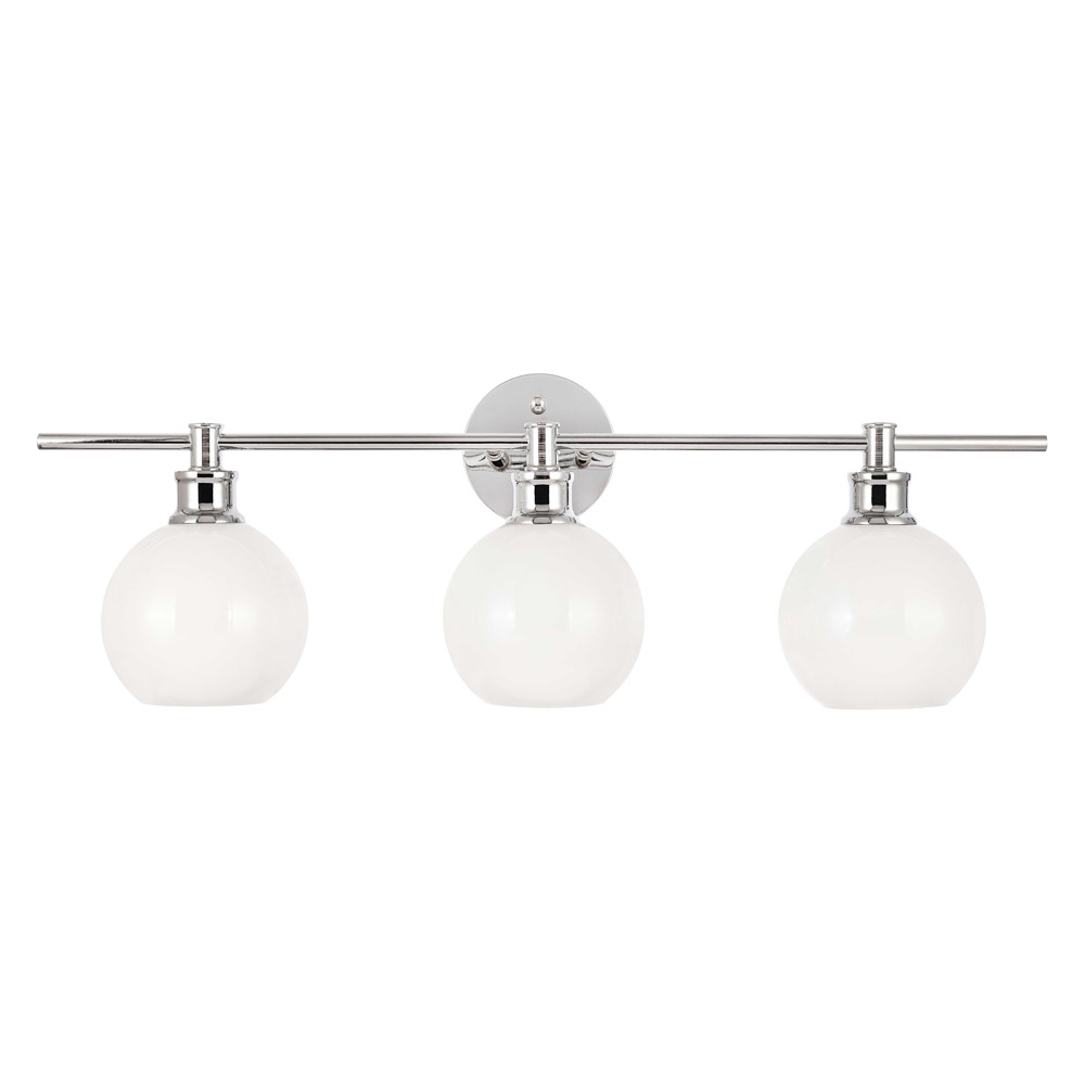 Elegant Wall Sconce - Chrome/Matte Glass (LD2319C)