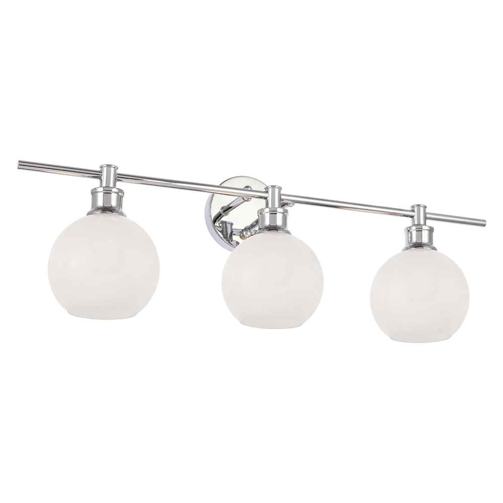Elegant Wall Sconce - Chrome/Matte Glass (LD2319C)