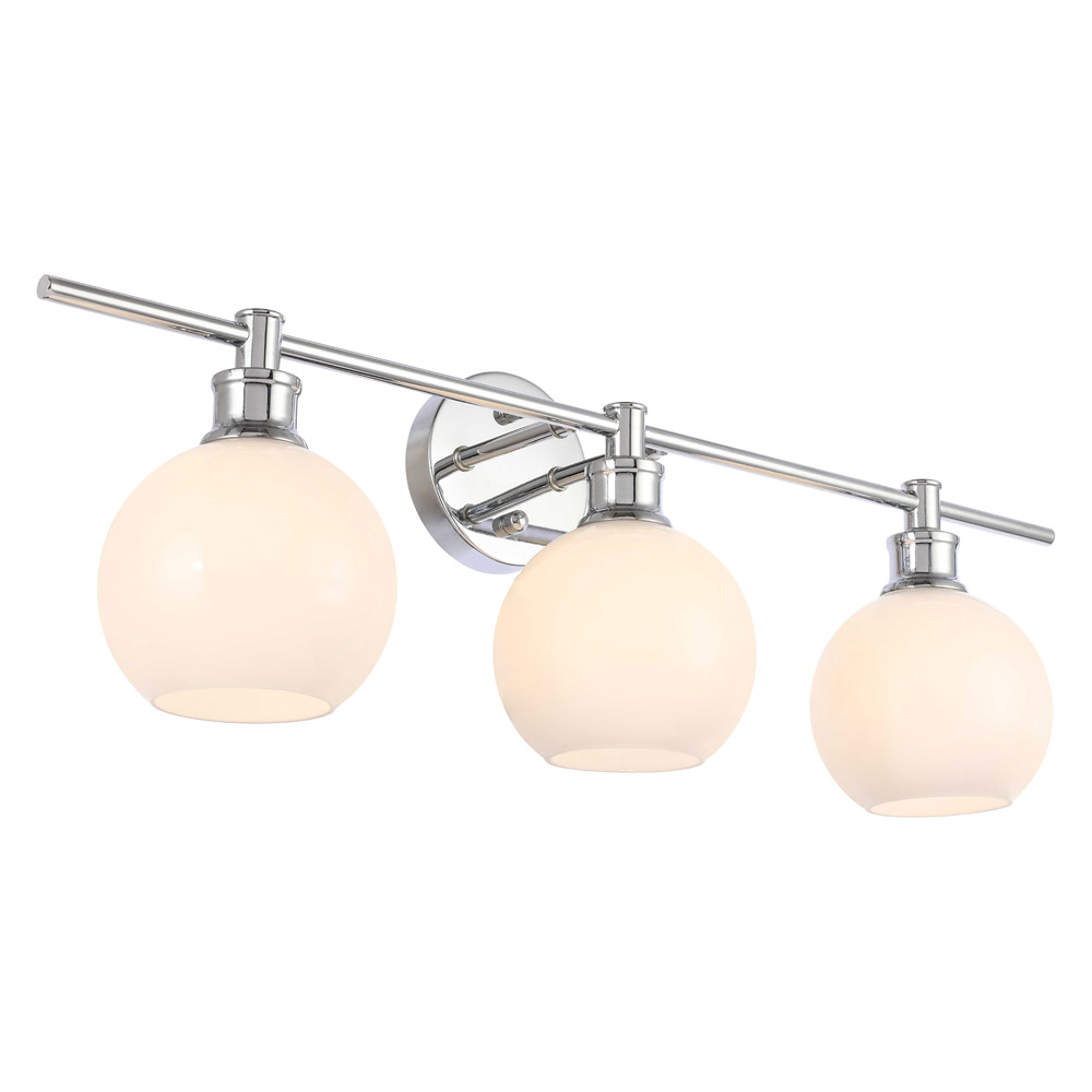 Elegant Wall Sconce - Chrome/Matte Glass (LD2319C)