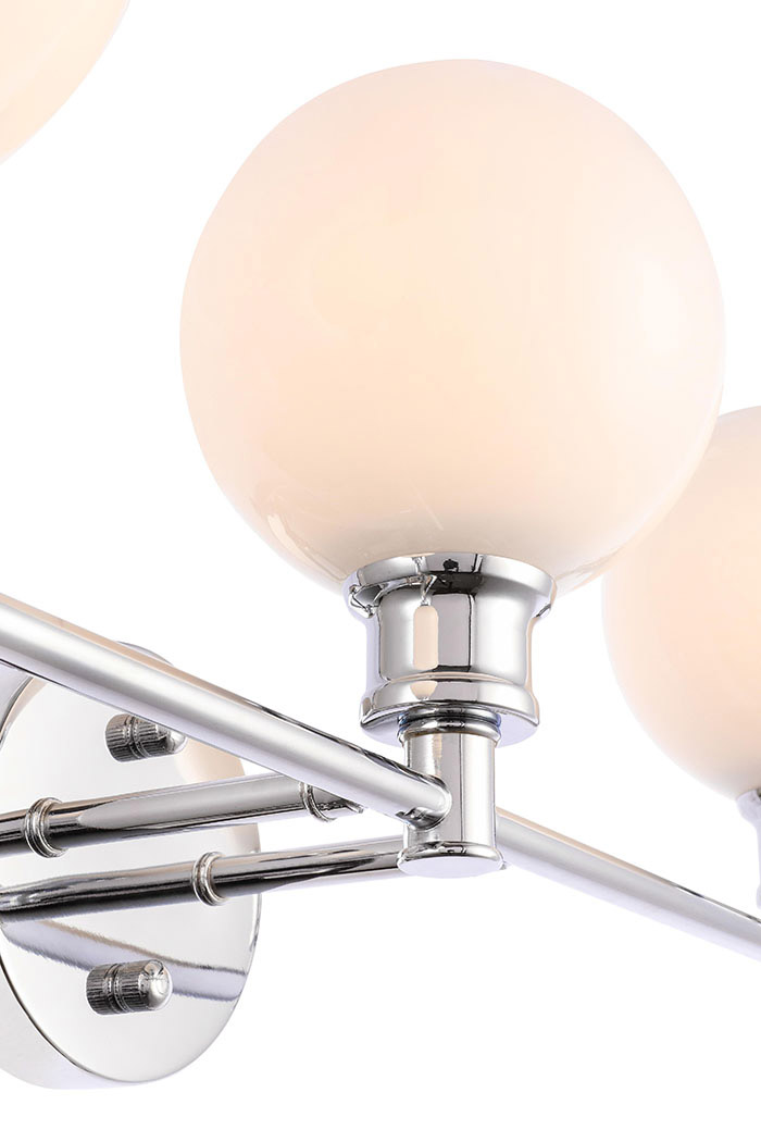 Elegant Wall Sconce - Chrome/Matte Glass (LD2319C)