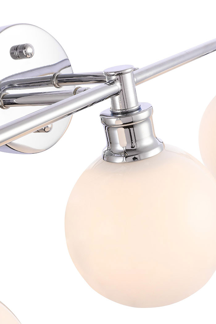 Elegant Wall Sconce - Chrome/Matte Glass (LD2319C)