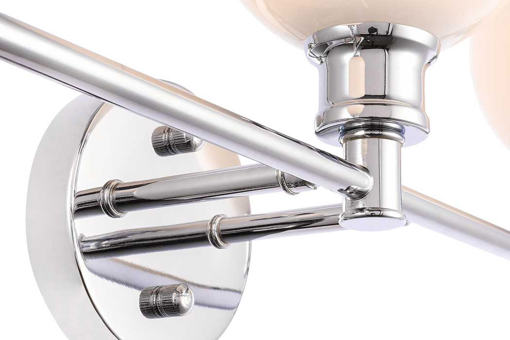 Elegant Wall Sconce - Chrome/Matte Glass (LD2319C)