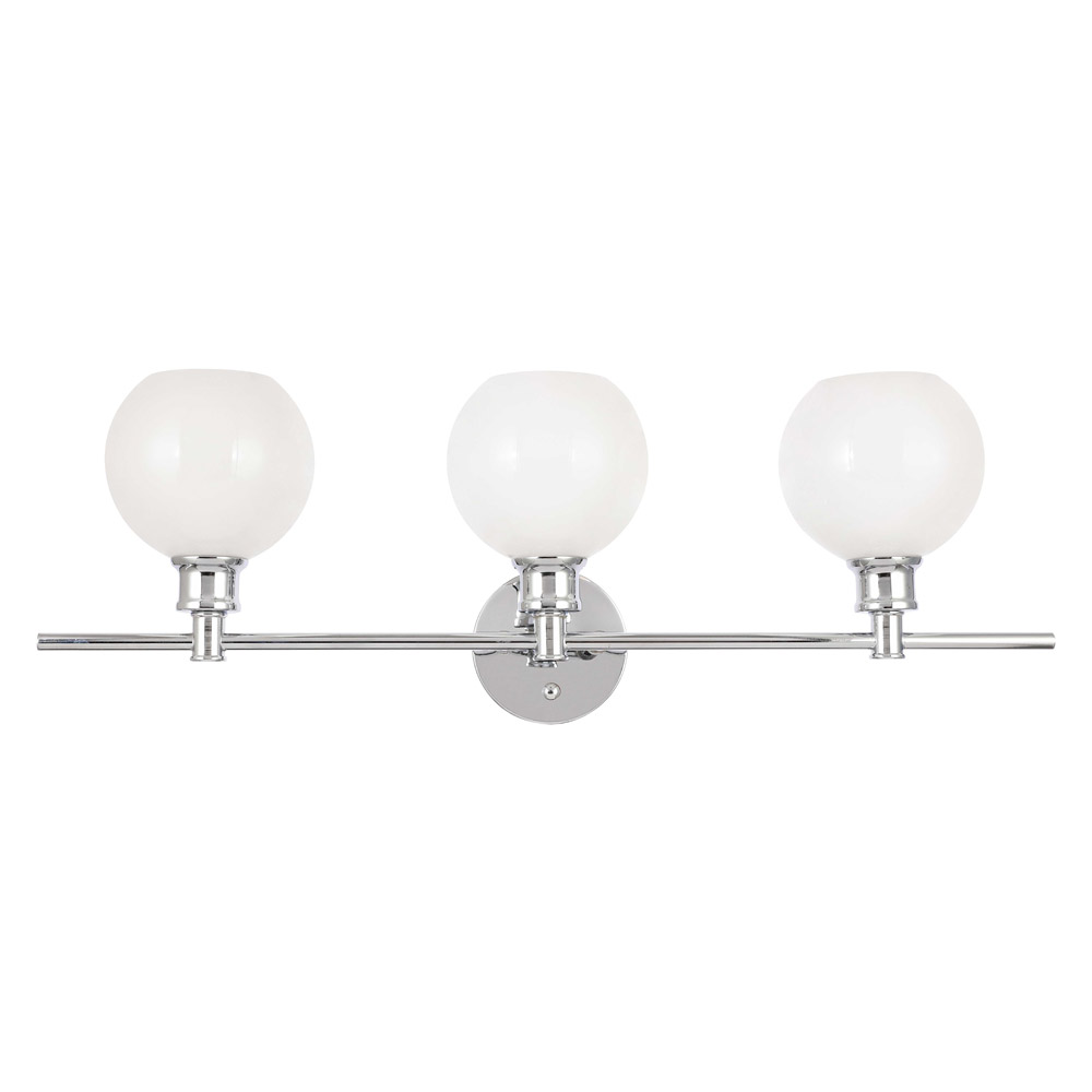 Elegant Wall Sconce - Chrome/Matte Glass (LD2319C)