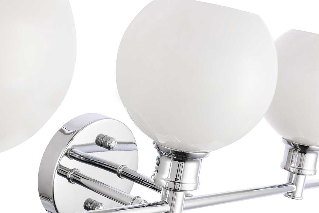 Elegant Wall Sconce - Chrome/Matte Glass (LD2319C)
