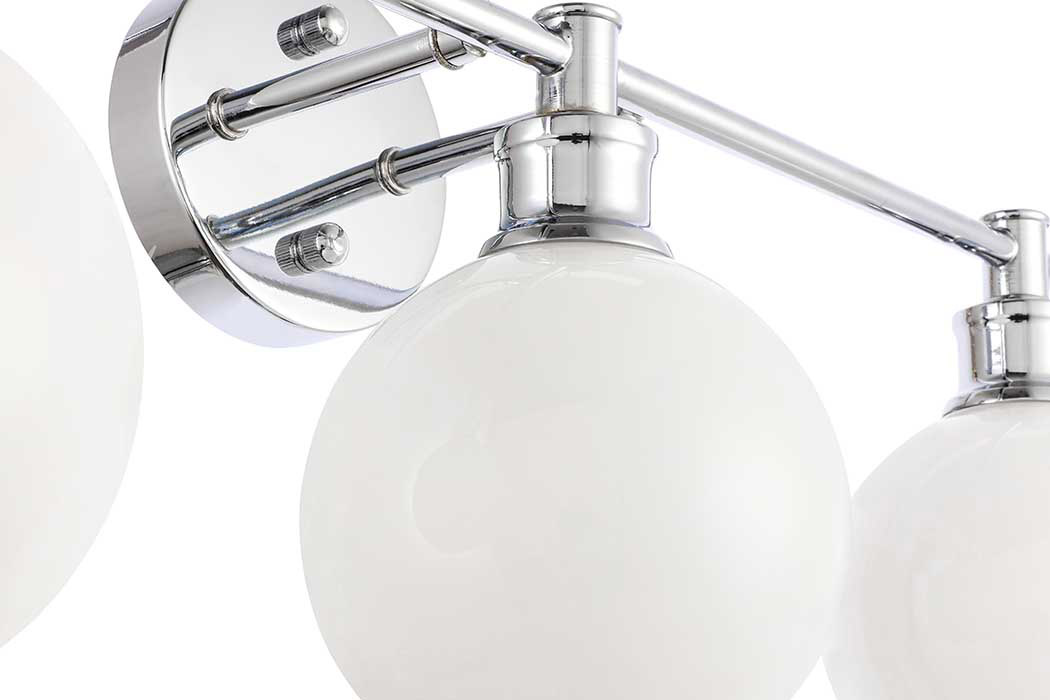 Elegant Wall Sconce - Chrome/Matte Glass (LD2319C)