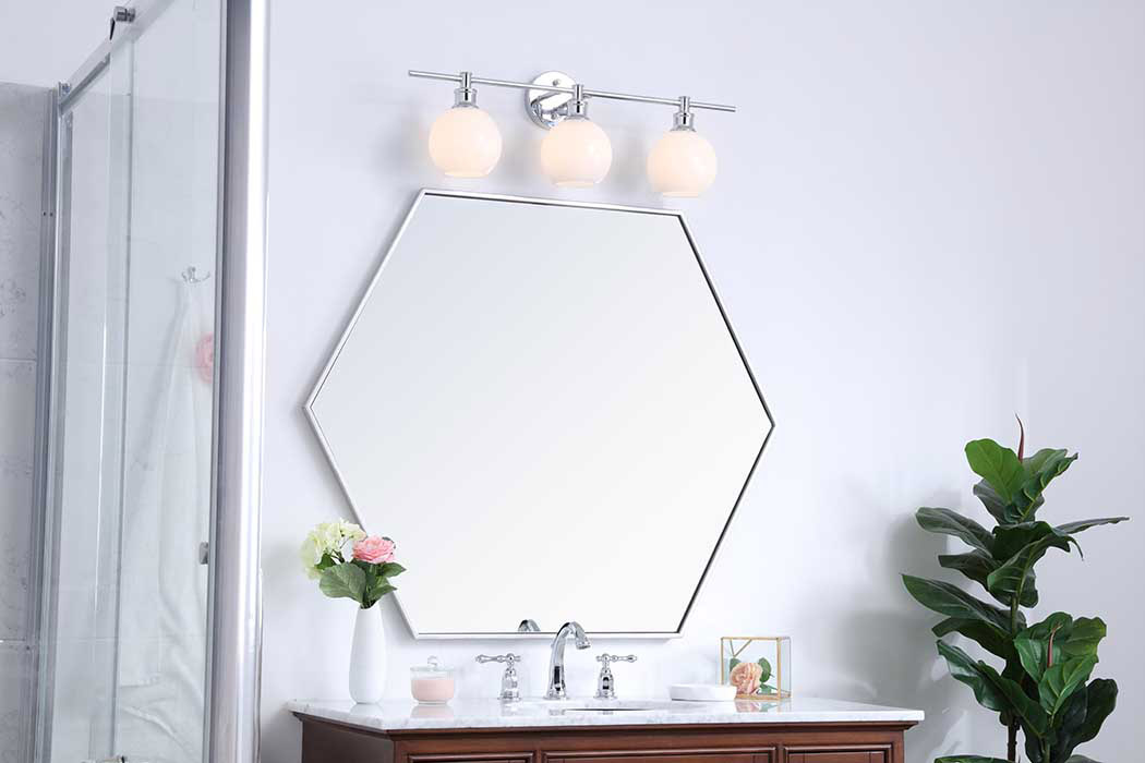 Elegant Wall Sconce - Chrome/Matte Glass (LD2319C)