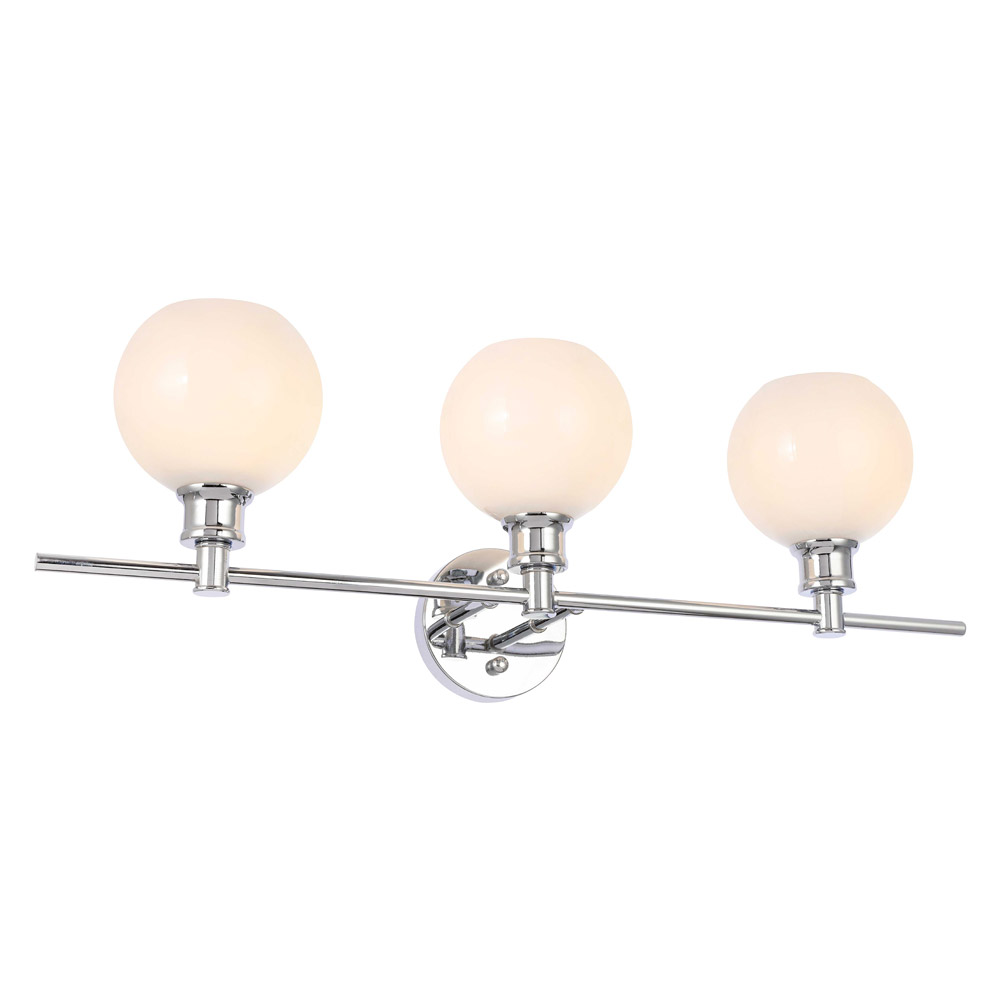 Elegant Wall Sconce - Chrome/Matte Glass (LD2319C)