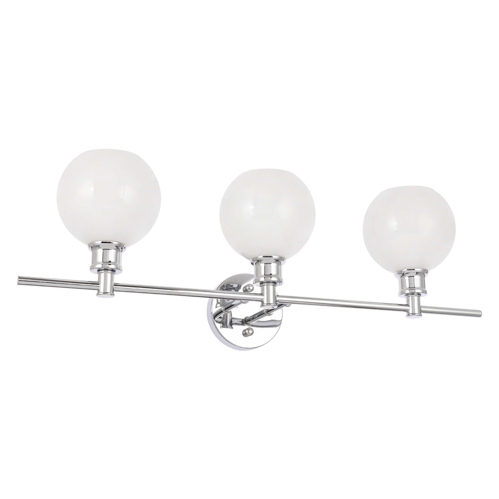 Elegant Wall Sconce - Chrome/Matte Glass (LD2319C)