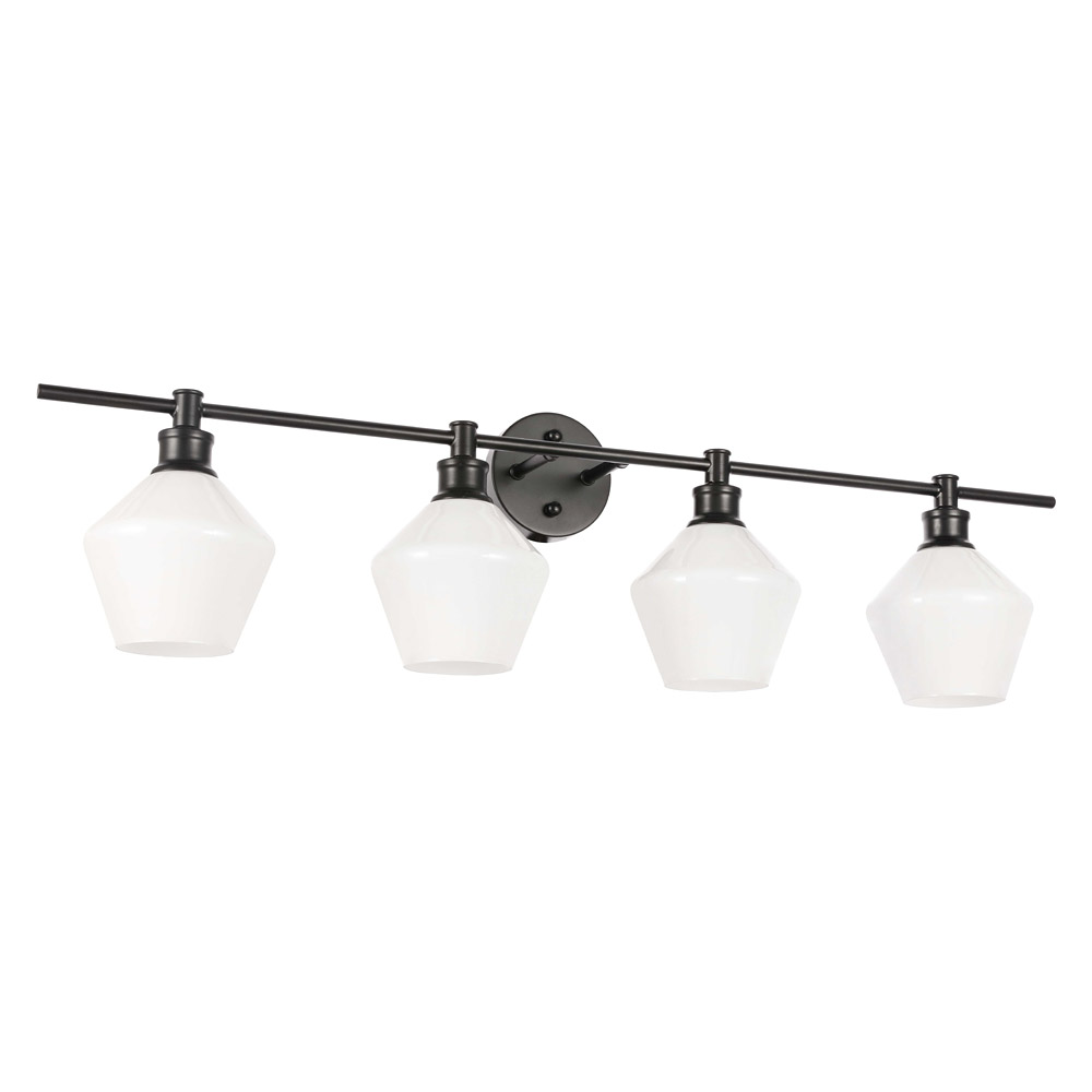 Elegant Wall Sconce - Black/Matte Glass (LD2321BK)