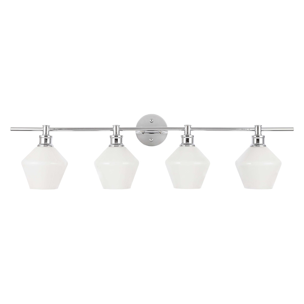 Elegant Wall Sconce - Chrome/Matte Glass (LD2321C)