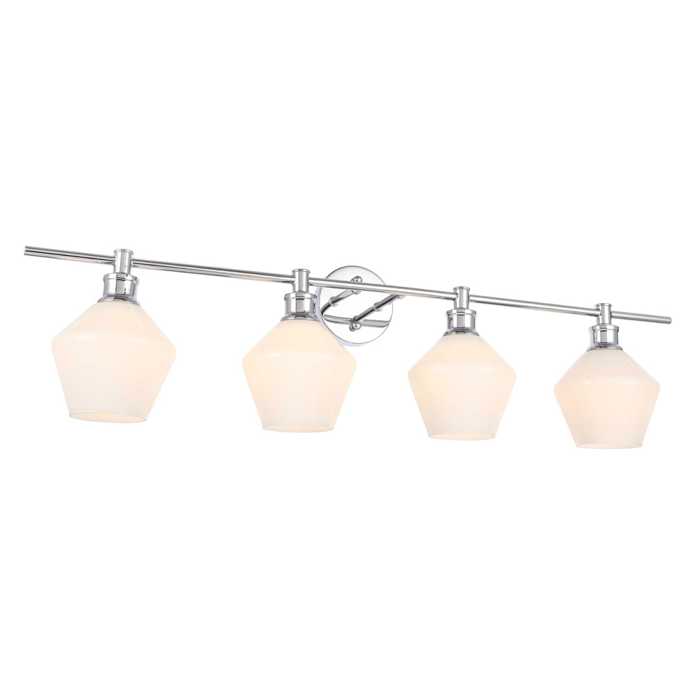 Elegant Wall Sconce - Chrome/Matte Glass (LD2321C)