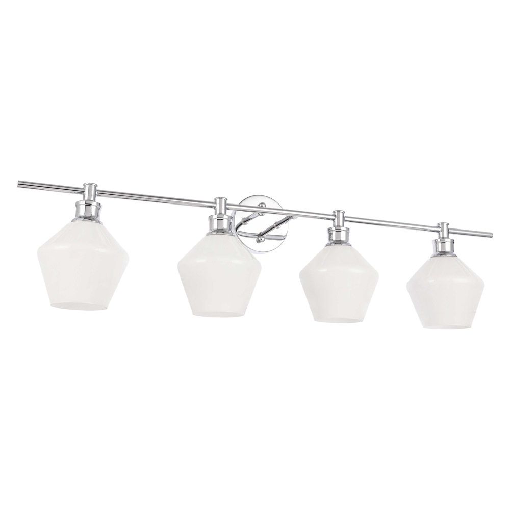 Elegant Wall Sconce - Chrome/Matte Glass (LD2321C)