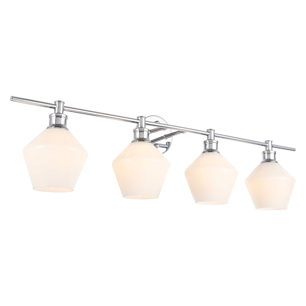 Elegant Wall Sconce - Chrome/Matte Glass (LD2321C)