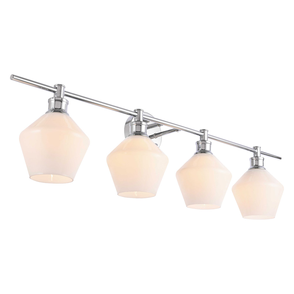 Elegant Wall Sconce - Chrome/Matte Glass (LD2321C)