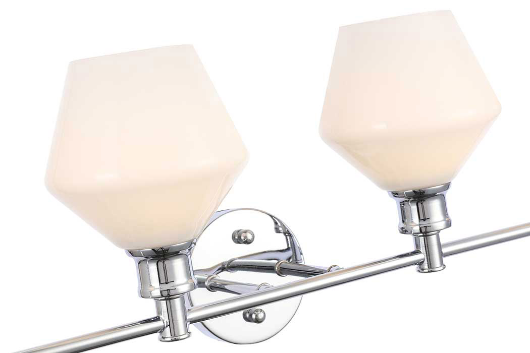 Elegant Wall Sconce - Chrome/Matte Glass (LD2321C)