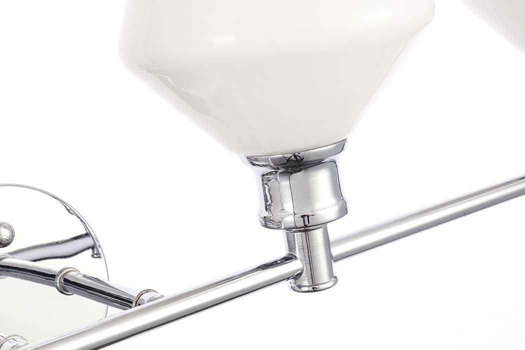 Elegant Wall Sconce - Chrome/Matte Glass (LD2321C)