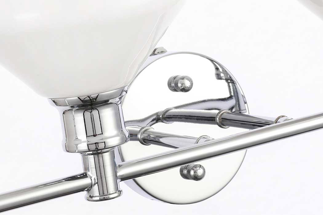 Elegant Wall Sconce - Chrome/Matte Glass (LD2321C)