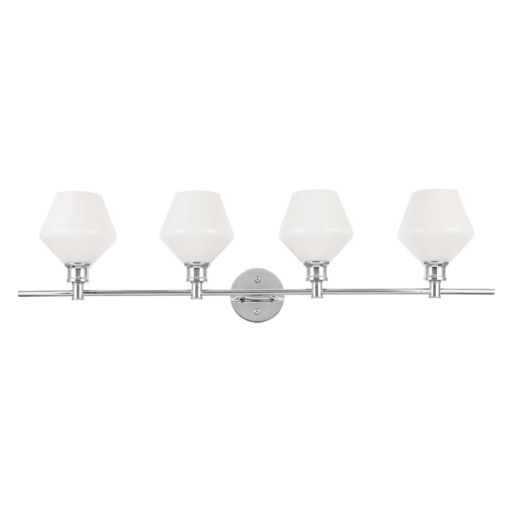 Elegant Wall Sconce - Chrome/Matte Glass (LD2321C)