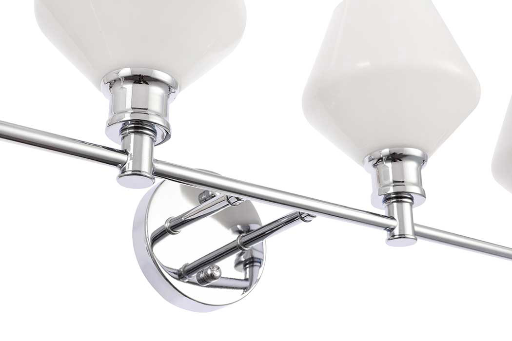 Elegant Wall Sconce - Chrome/Matte Glass (LD2321C)