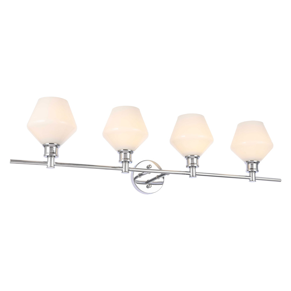 Elegant Wall Sconce - Chrome/Matte Glass (LD2321C)