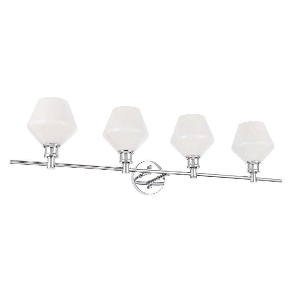 Elegant Wall Sconce - Chrome/Matte Glass (LD2321C)