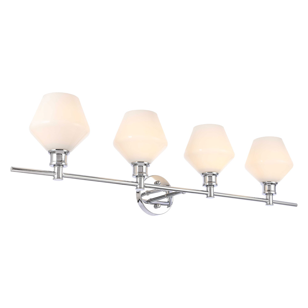 Elegant Wall Sconce - Chrome/Matte Glass (LD2321C)