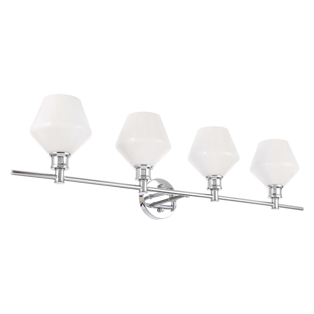 Elegant Wall Sconce - Chrome/Matte Glass (LD2321C)