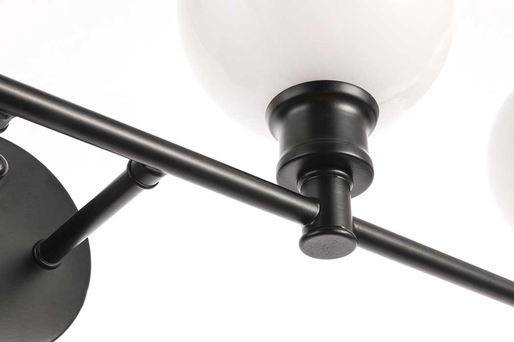 Elegant Wall Sconce - Black/Matte Glass (LD2323BK)