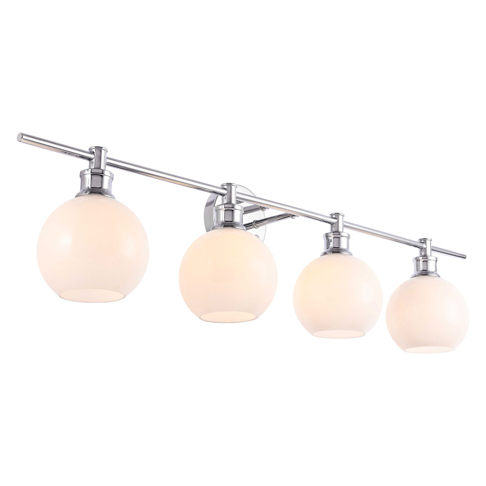 Elegant Wall Sconce - Chrome/Matte Glass (LD2323C)