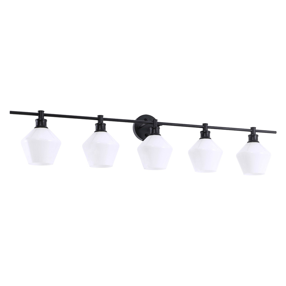 Elegant Wall Sconce - Black/Matte Glass (LD2325BK)