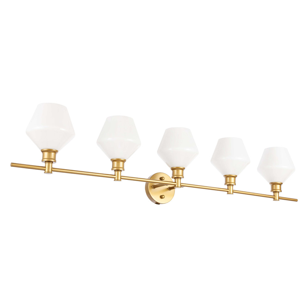 Elegant Wall Sconce - Brass/Matte Glass (LD2325BR)