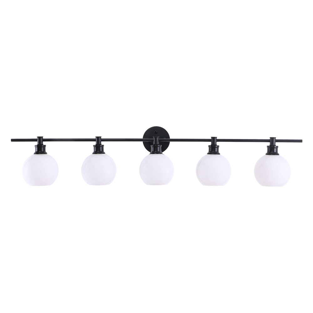 Elegant Wall Sconce - Black/Matte Glass (LD2327BK)