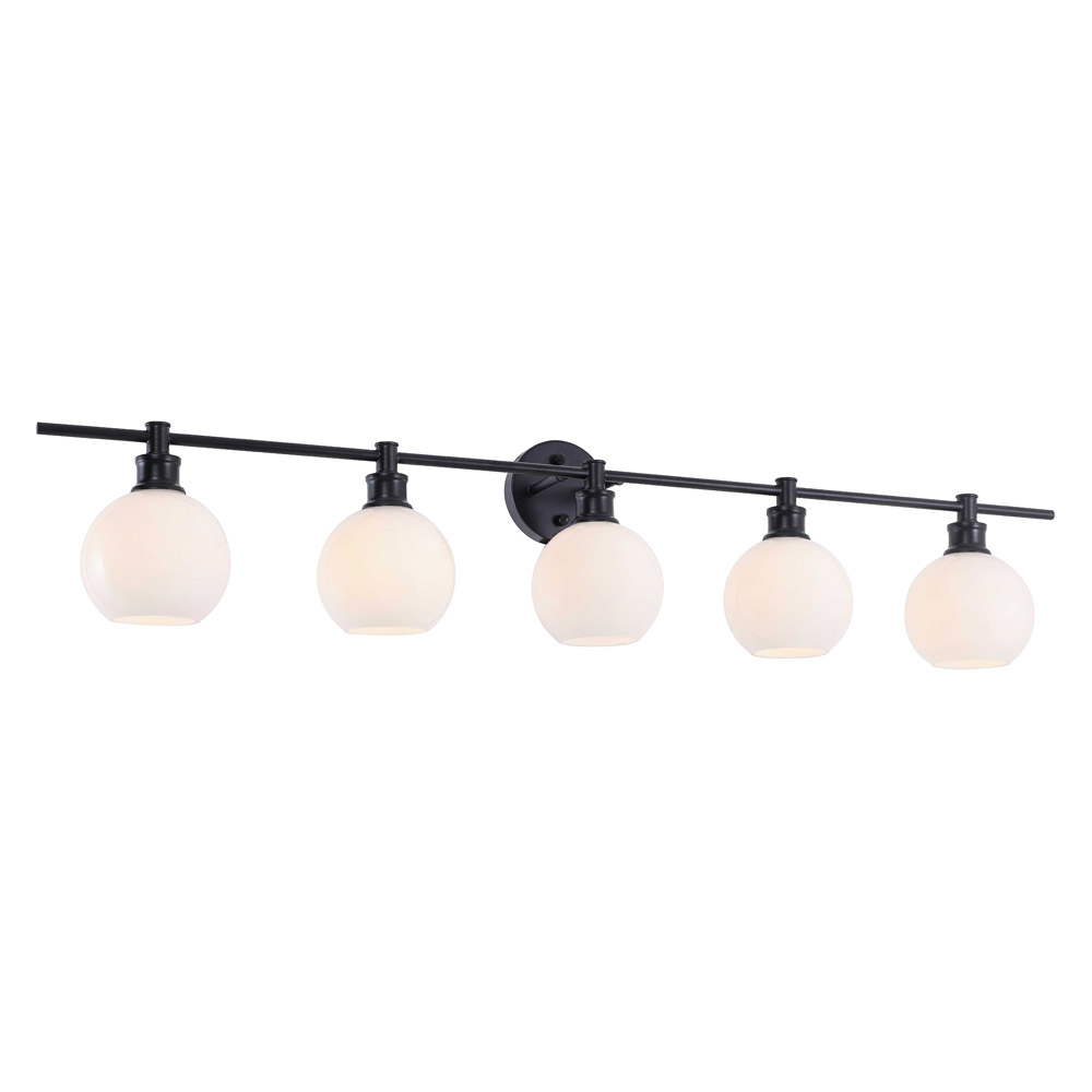Elegant Wall Sconce - Black/Matte Glass (LD2327BK)