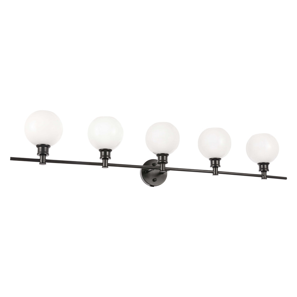 Elegant Wall Sconce - Black/Matte Glass (LD2327BK)