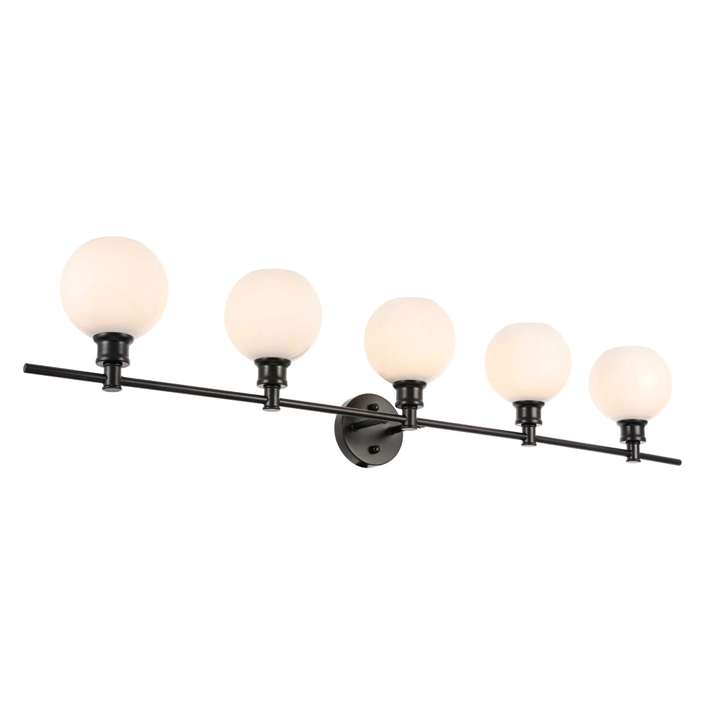 Elegant Wall Sconce - Black/Matte Glass (LD2327BK)