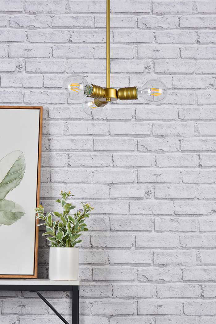 Elegant Reyes 3 Lights Pendant - Brass (LD2337BR)