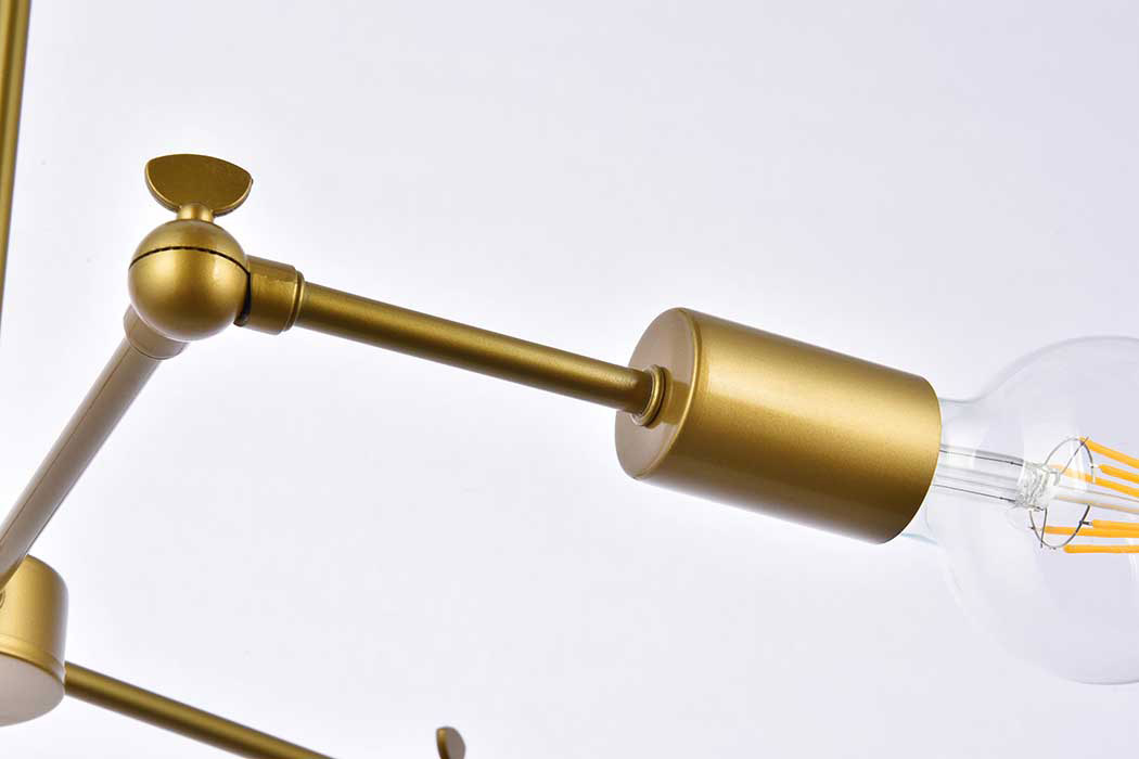 Elegant Furlong 3 Lights Pendant - Brass (LD2340BR)