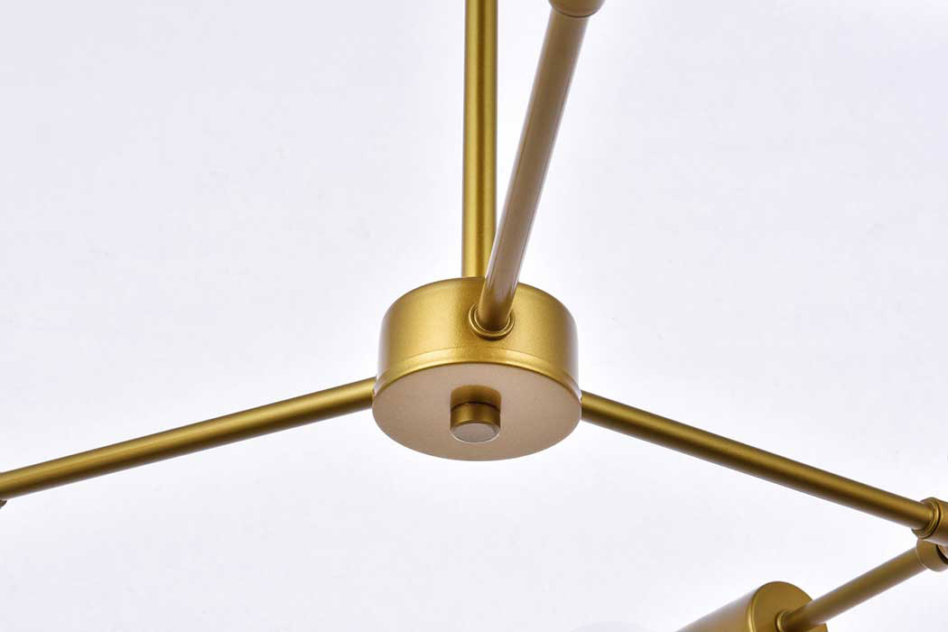 Elegant Furlong 3 Lights Pendant - Brass (LD2340BR)
