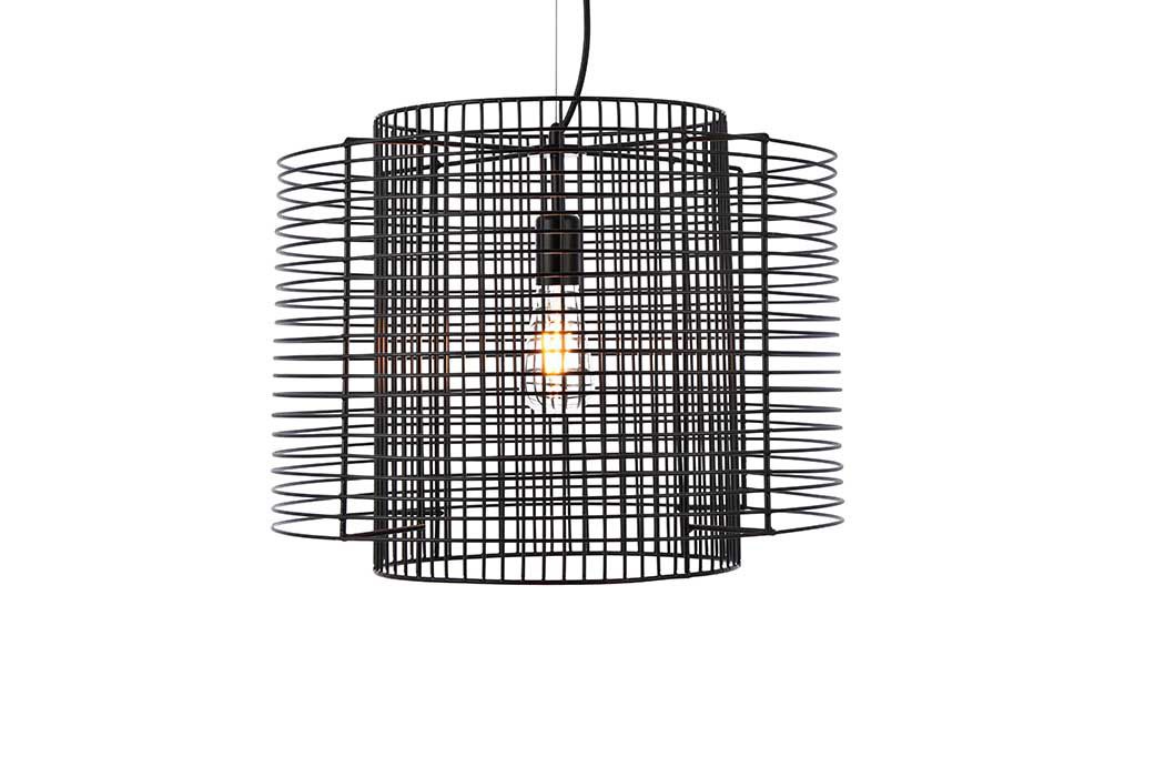 Elegant Deleon 1 Light Pendant - Black (LD2344BK)