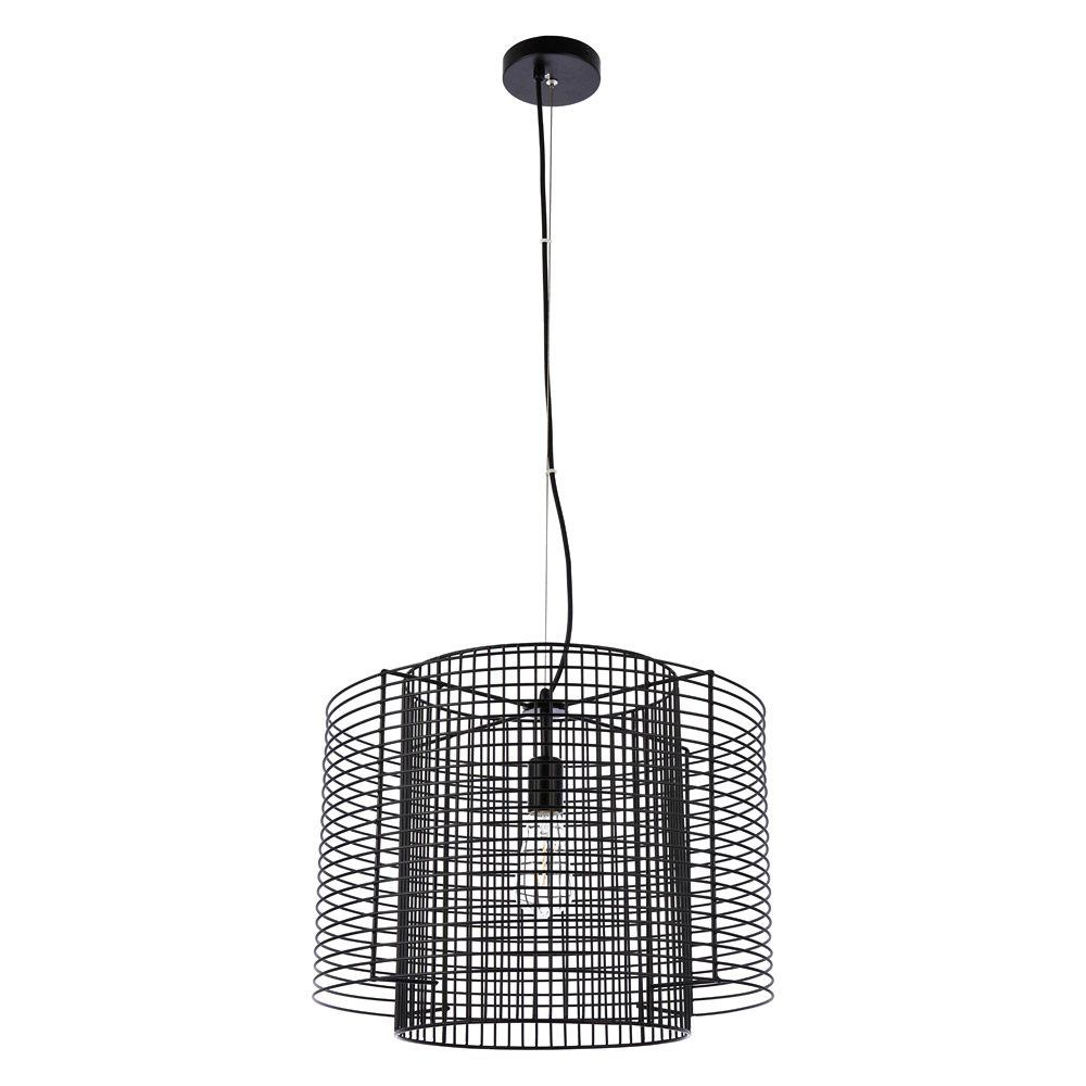 Elegant Deleon 1 Light Pendant - Black (LD2344BK)