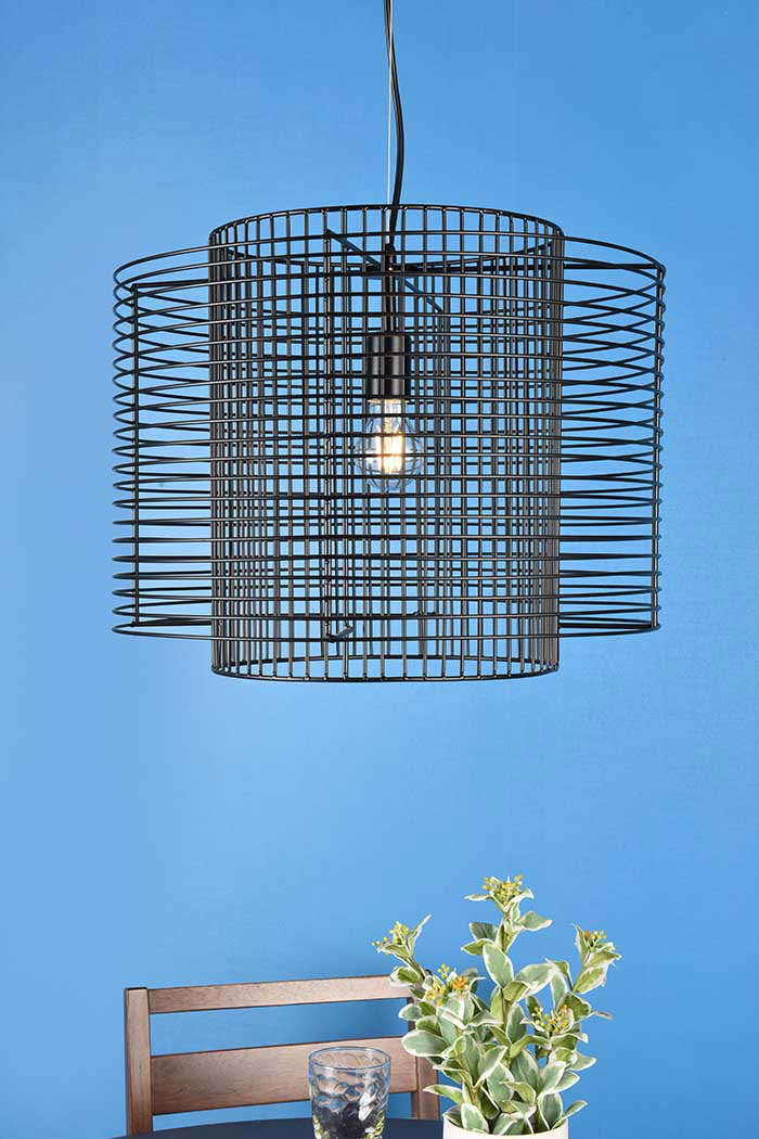 Elegant Deleon 1 Light Pendant - Black (LD2344BK)