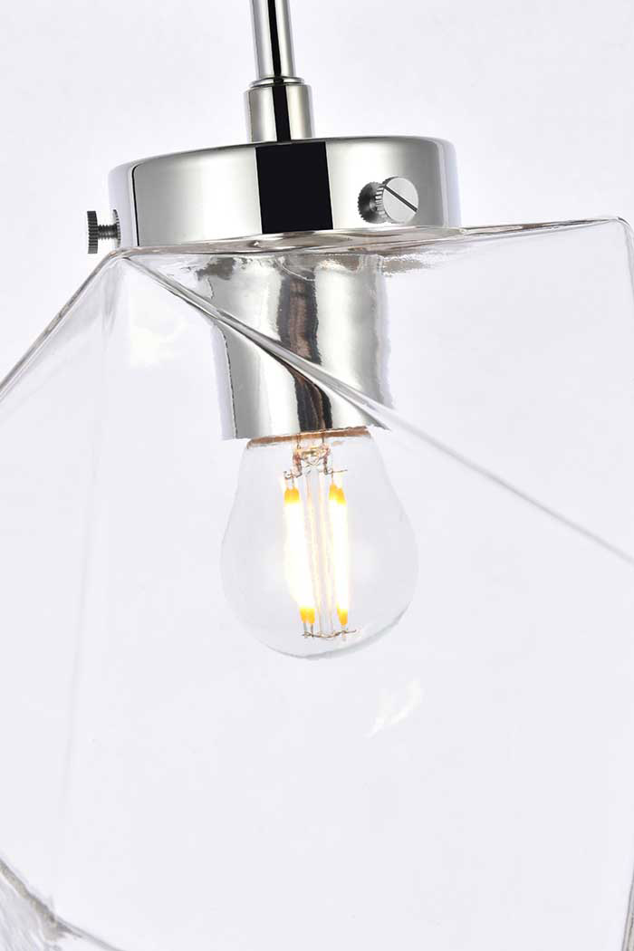 Elegant Lawrence 1 Light Flush Mount - Chrome (LD2346C)