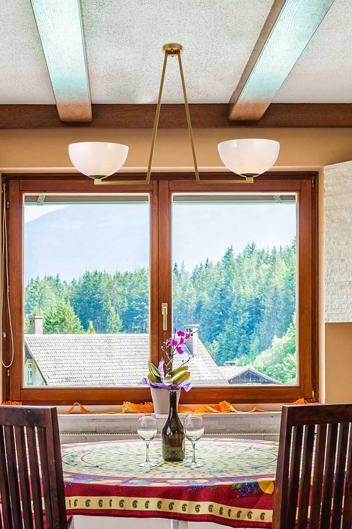 Elegant Jeanne 2 Lights Flush Mount - Brass (LD2350BR)