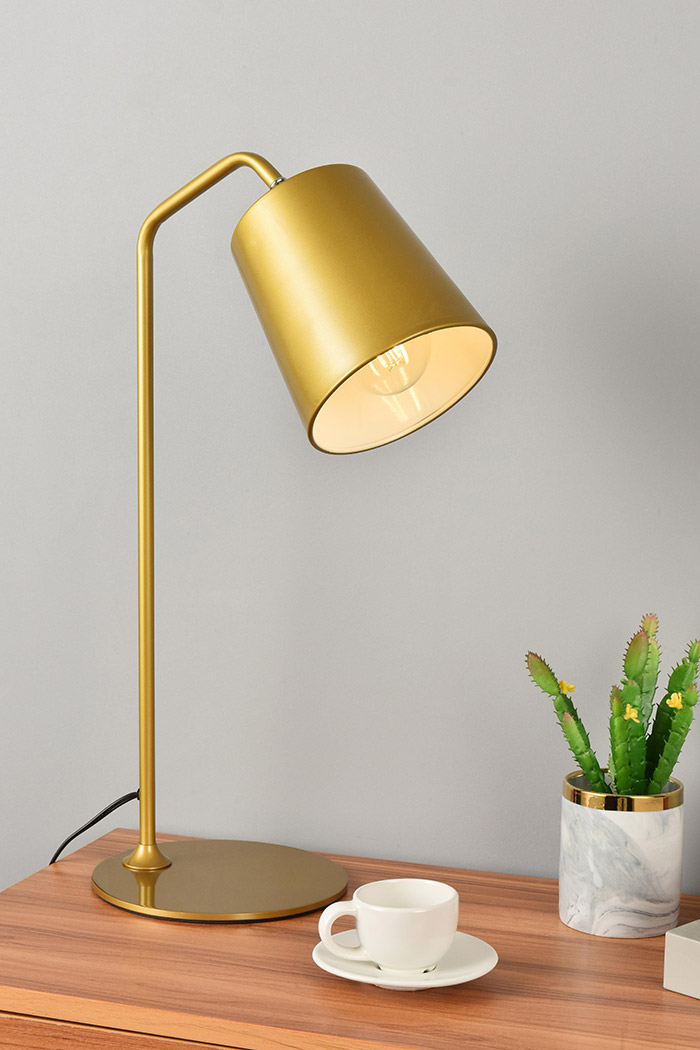 Elegant Leroy 1 Light Table Lamp - Brass (LD2366BR)