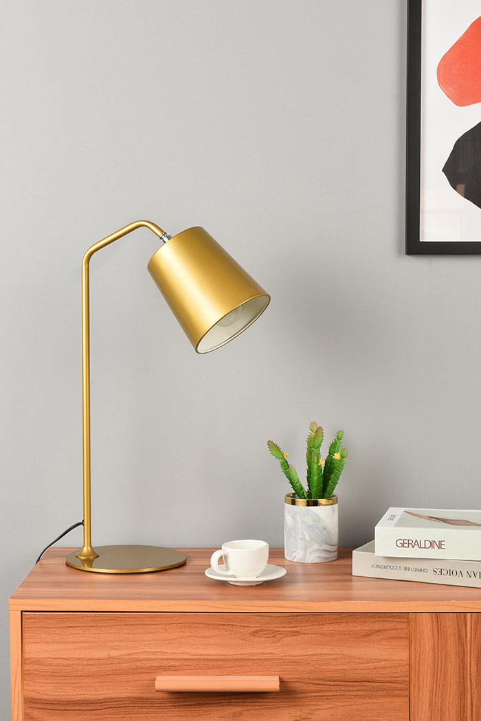 Elegant Leroy 1 Light Table Lamp - Brass (LD2366BR)