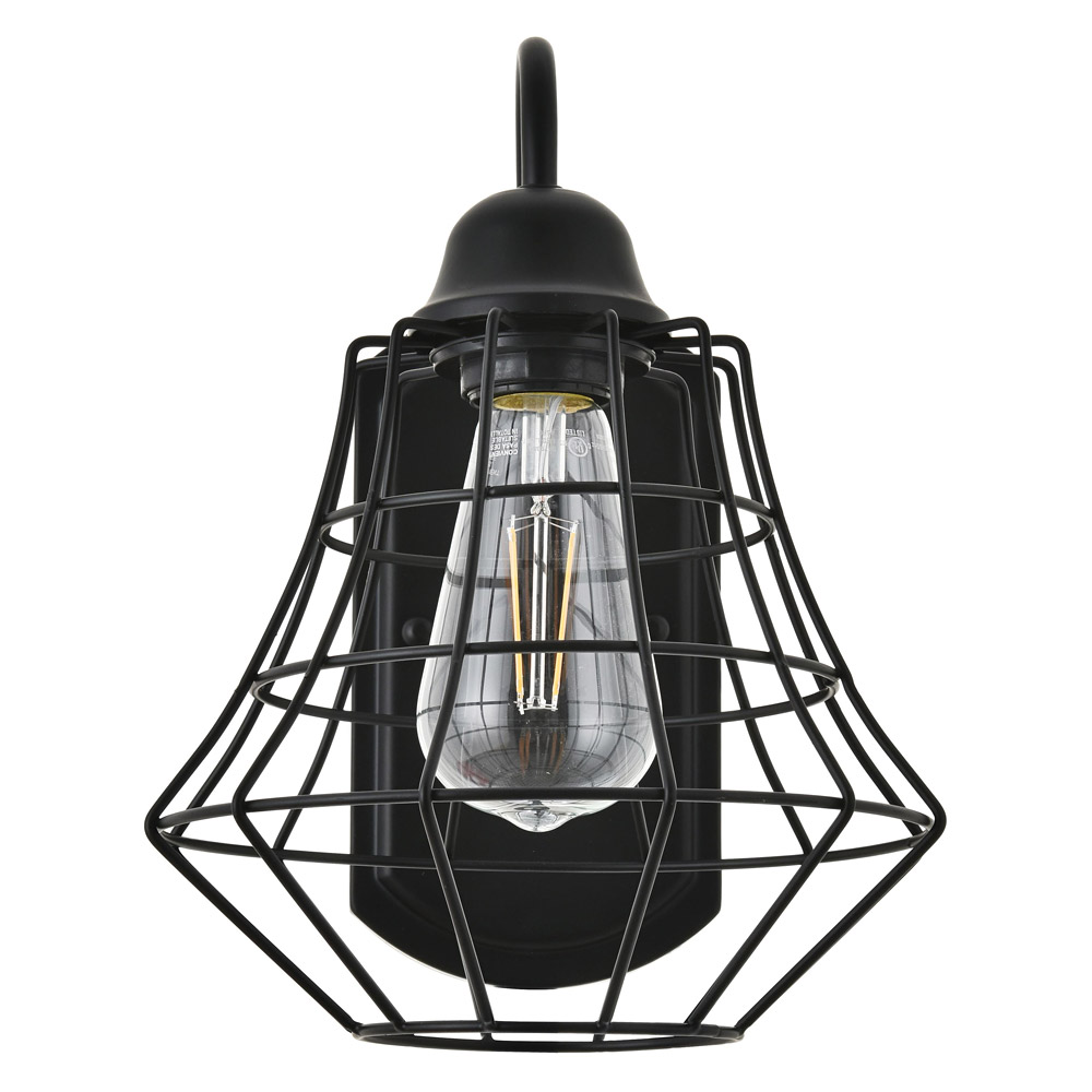 Elegant - Candor 1 Light Wall Sconce (LD4008W10BK)