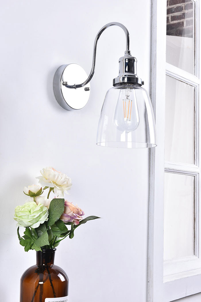 Elegant Felicity 1 Light Wall Sconce - Chrome (LD4013W6C)