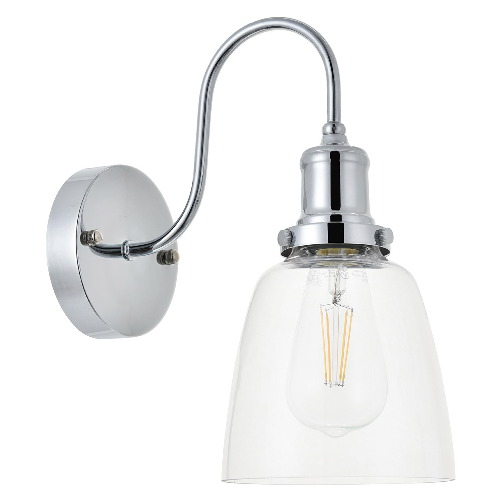 Elegant Felicity 1 Light Wall Sconce - Chrome (LD4013W6C)