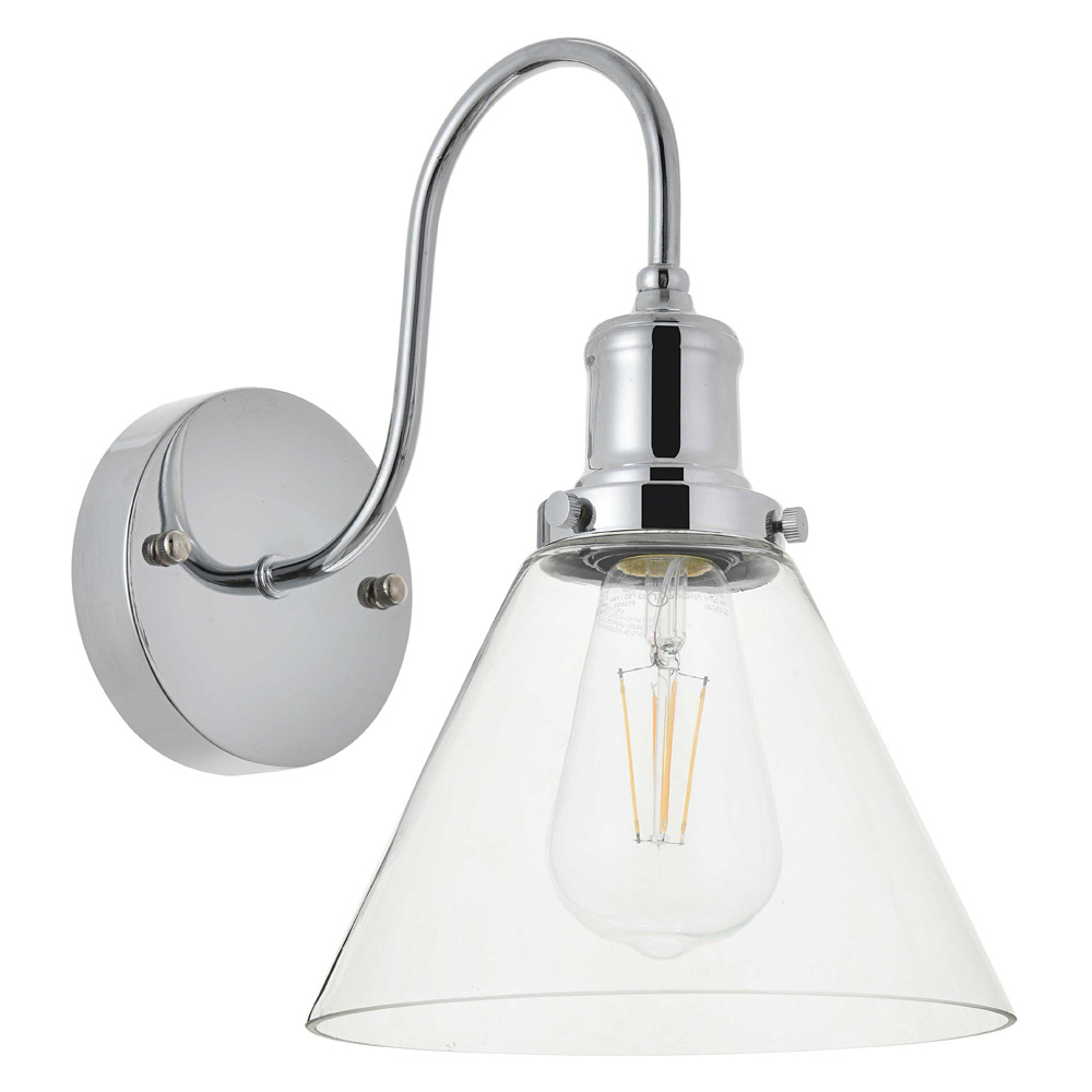 Elegant Histoire 1 Light Wall Sconce - Chrome (LD4017W7C)