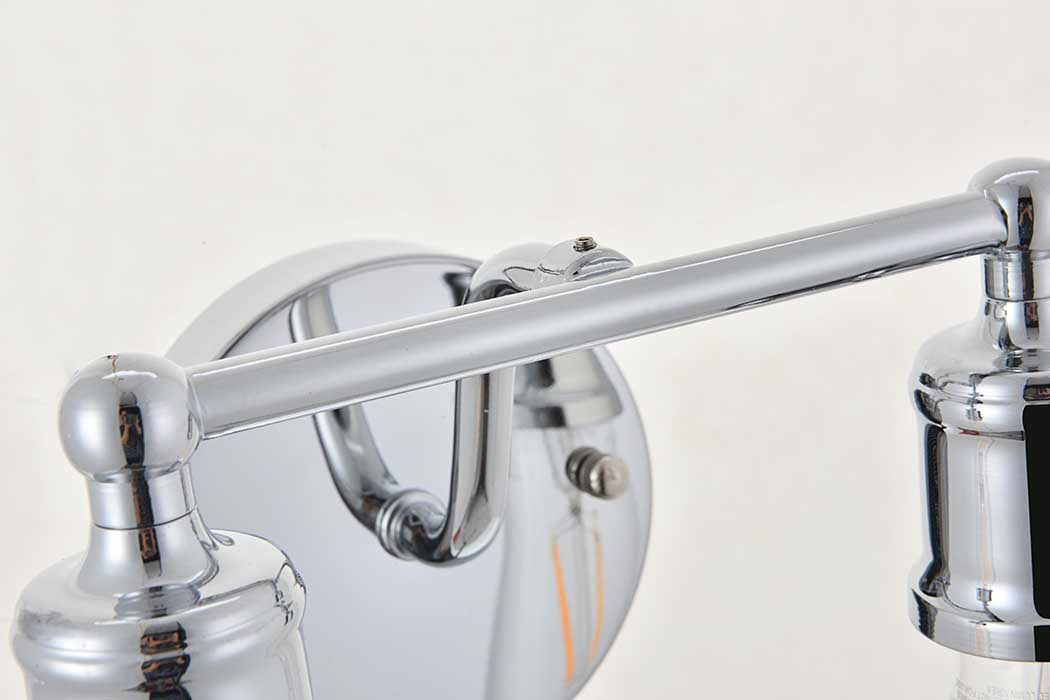 Elegant Serif 5 Lights Wall Sconce - Chrome, L 8.7" (LD4028W9C)